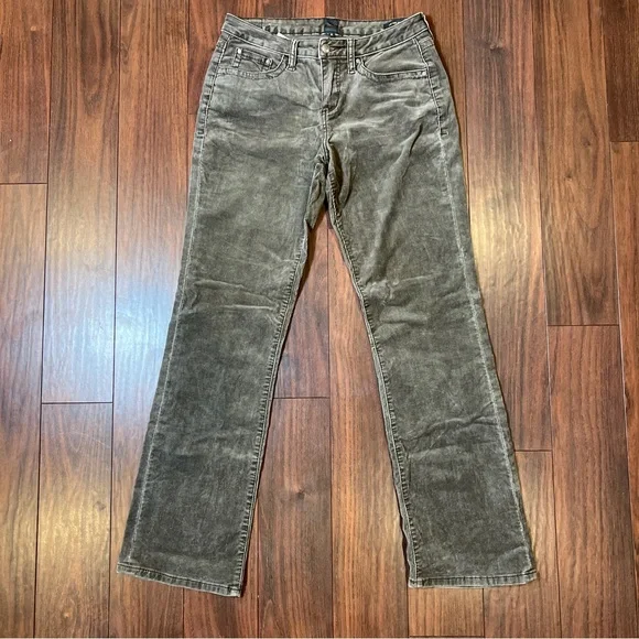 Jag Gray Beige Corduroy Jeans Pants Mid Rise Boot Leg Womens Size 8 - Picture 2 of 13